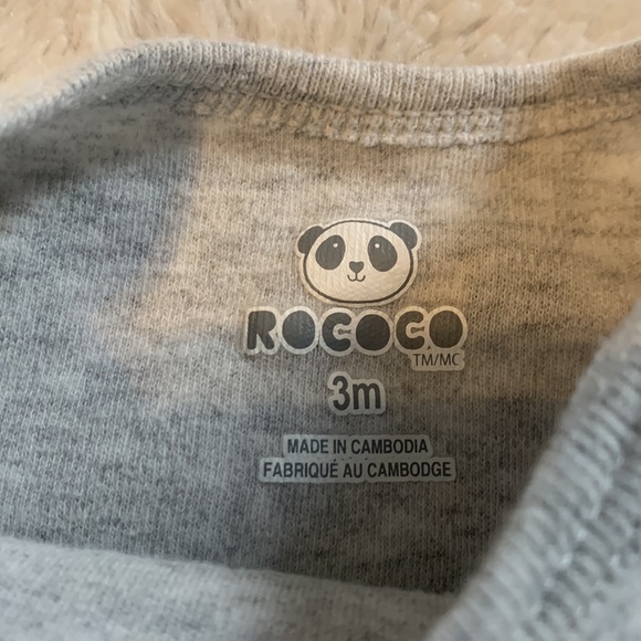 (3 for $10) rococo construction bodysuit - Picture 3 of 3